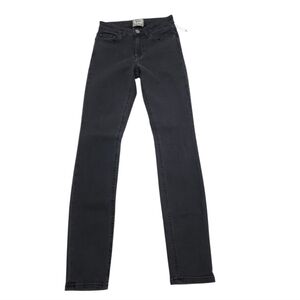 Authentic ACNE STUDIOS Skin 5 Used Black Jeans Sz 24 Dark Washed Skinny Mid Rise